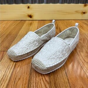 MICHAEL Michael Kors Cream Espadrille Slip-Ons